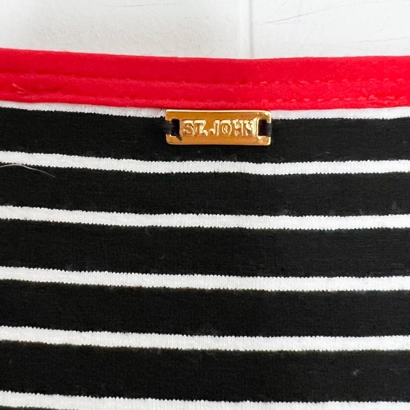 St. John Striped Ringer Tee - Picture 5 of 6